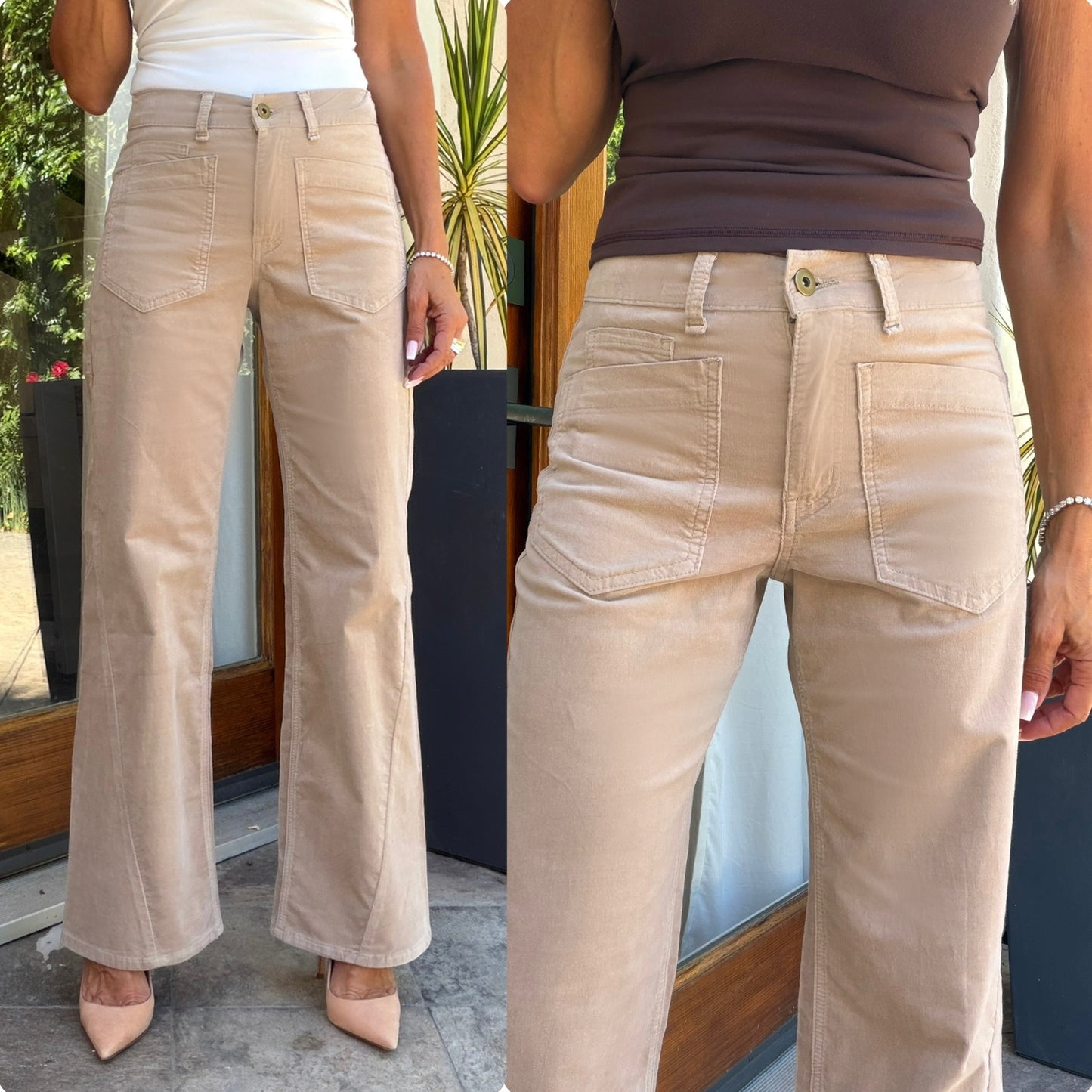 Bailey Sandstone Velvet Cord