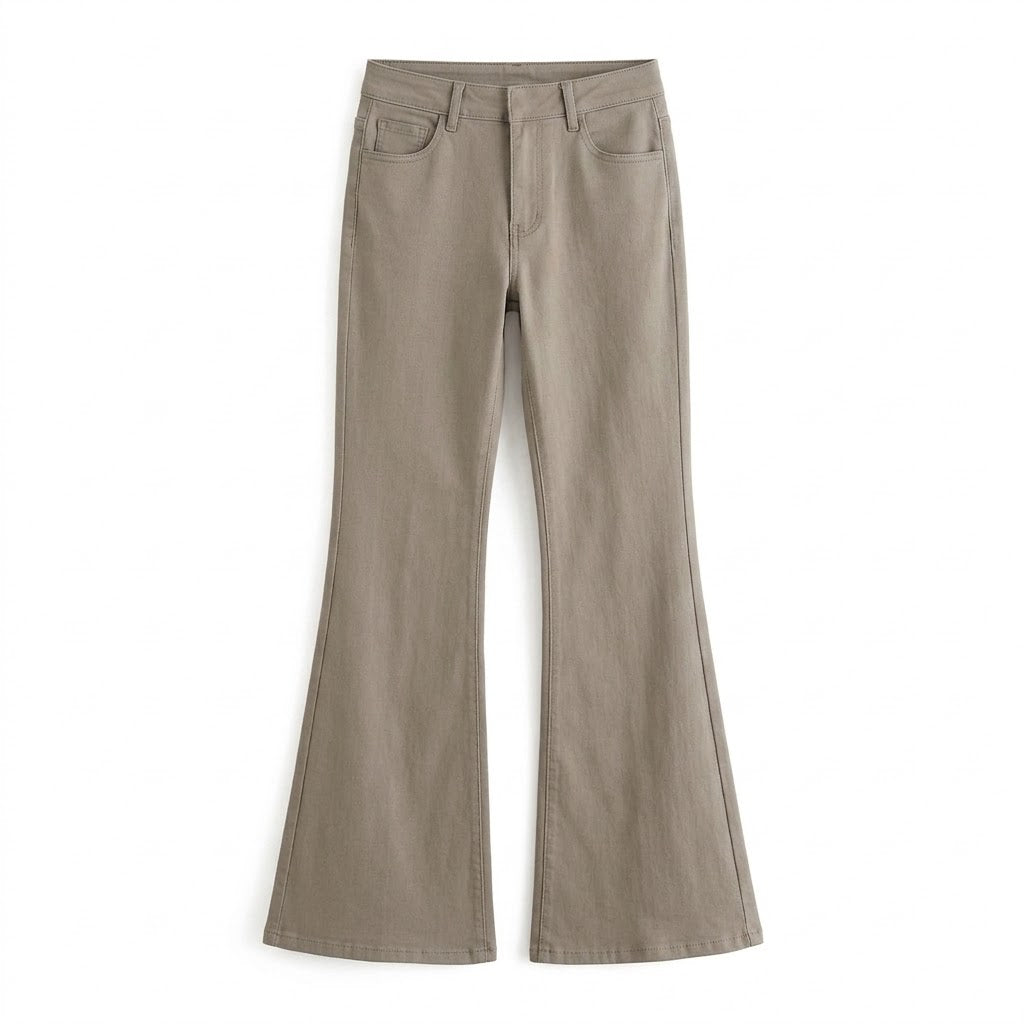 Amy Light Olive Stripe