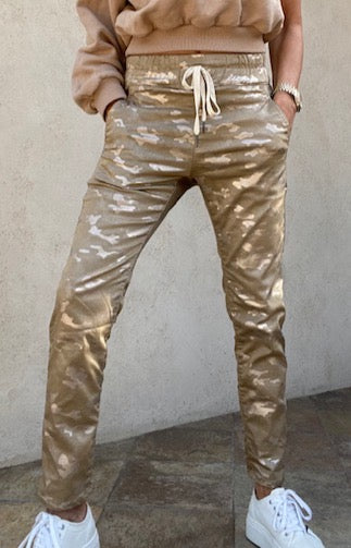 Shely Beige/Gold Camouflage