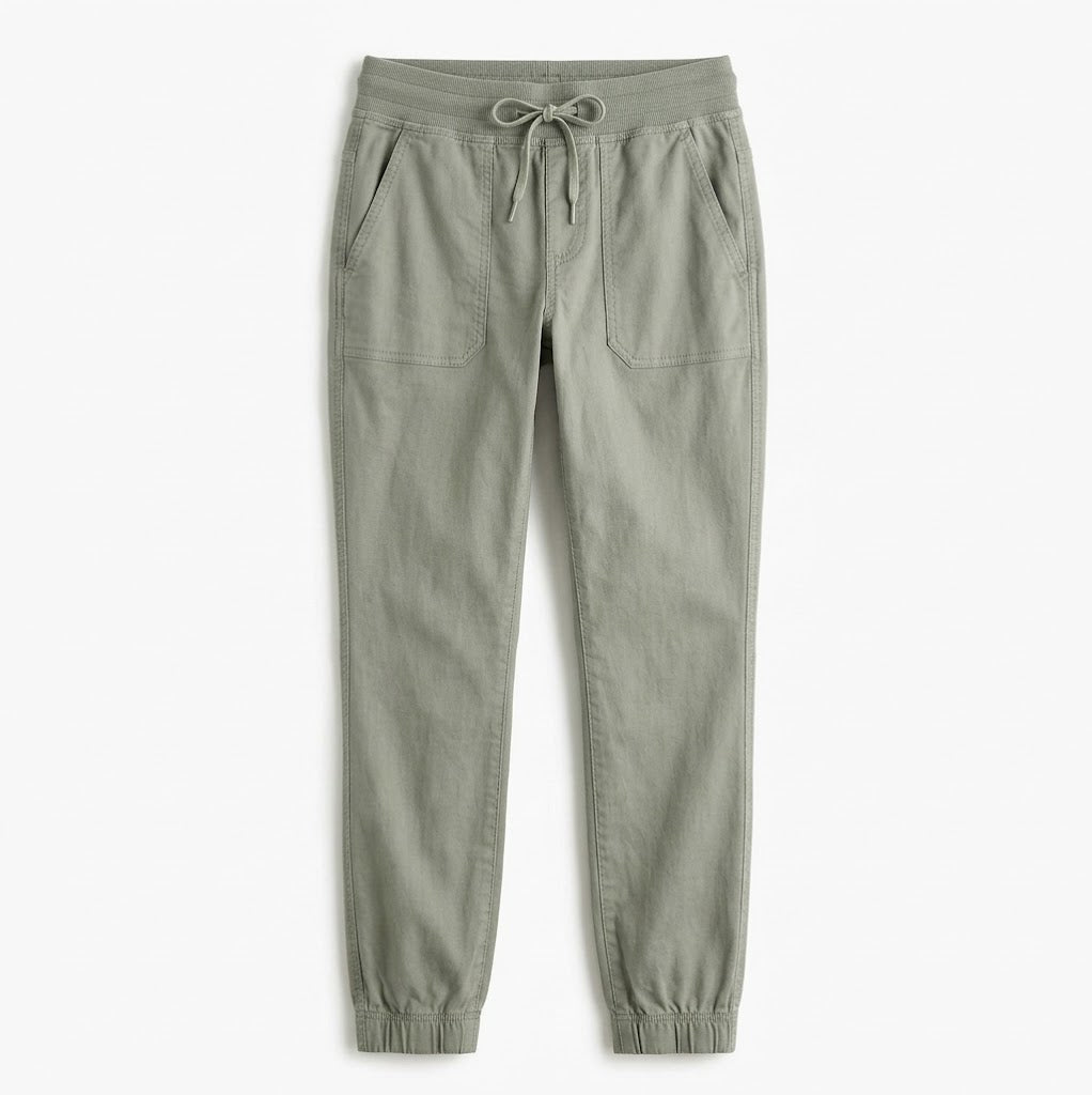 Tali Green Herringbone