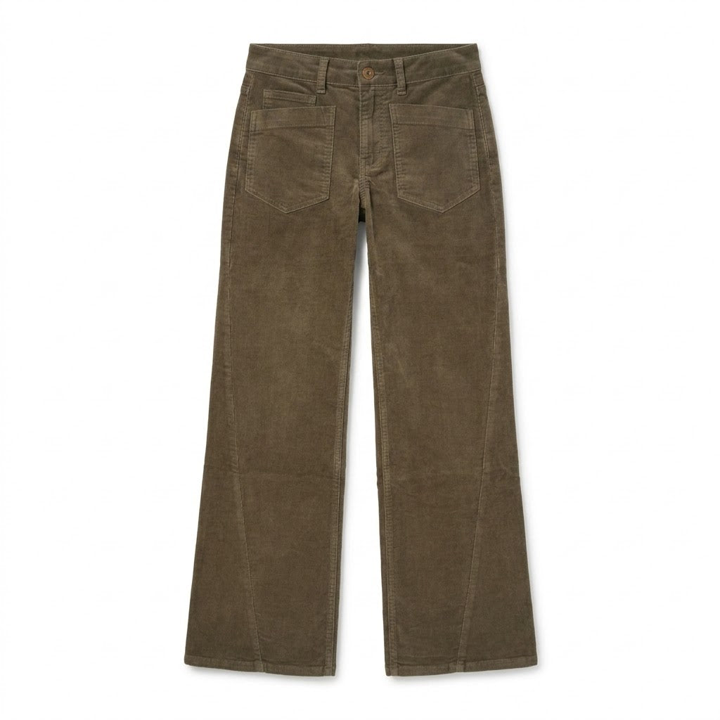 Bailey Olive Velvet Cord