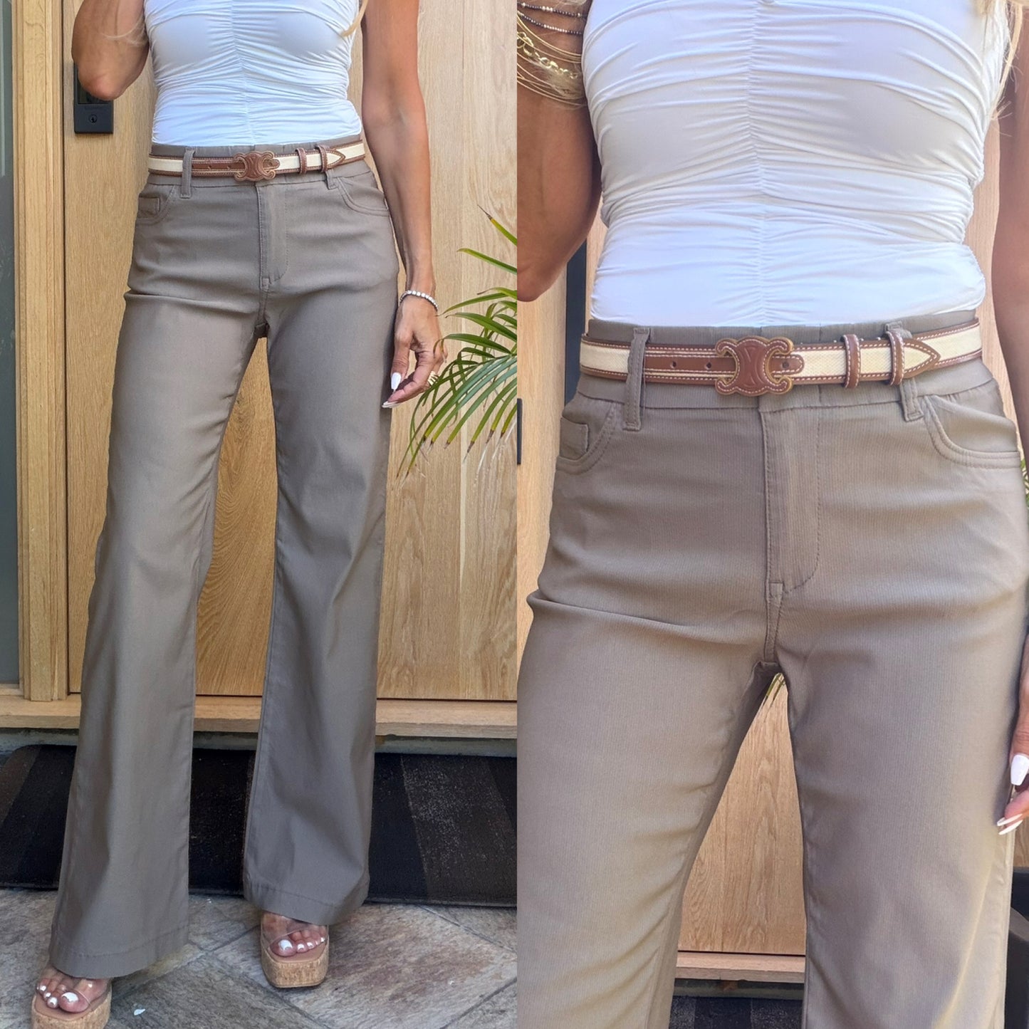 Amy Mocha Stripe