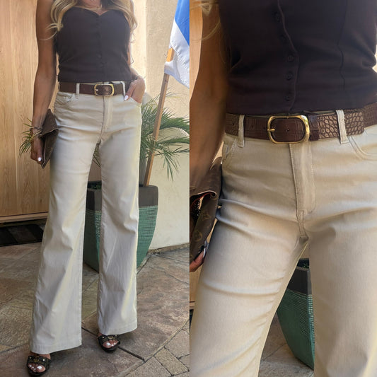 Amy Beige Stripe