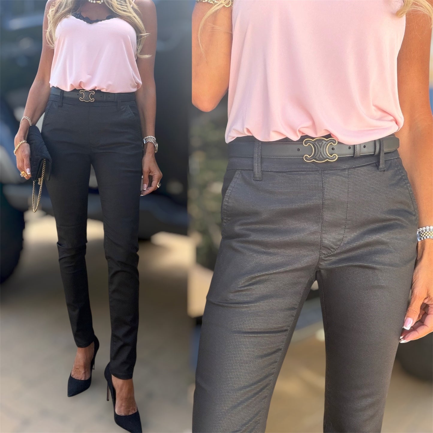 Dafna Black Check
