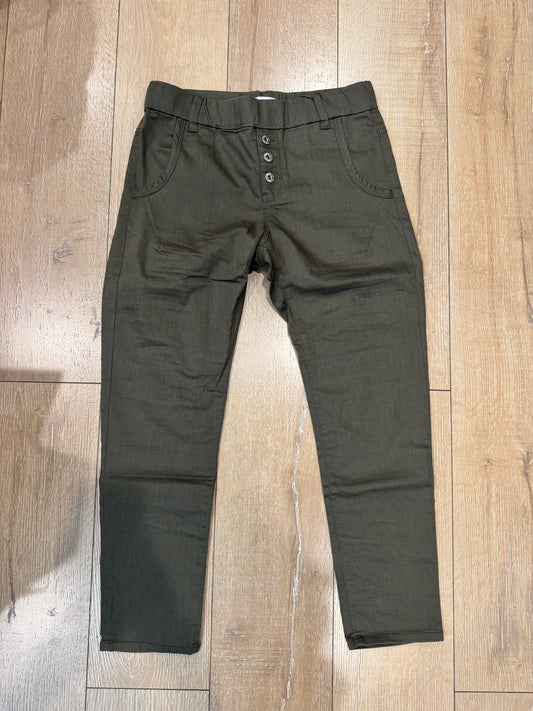 Liron Green Herringbone