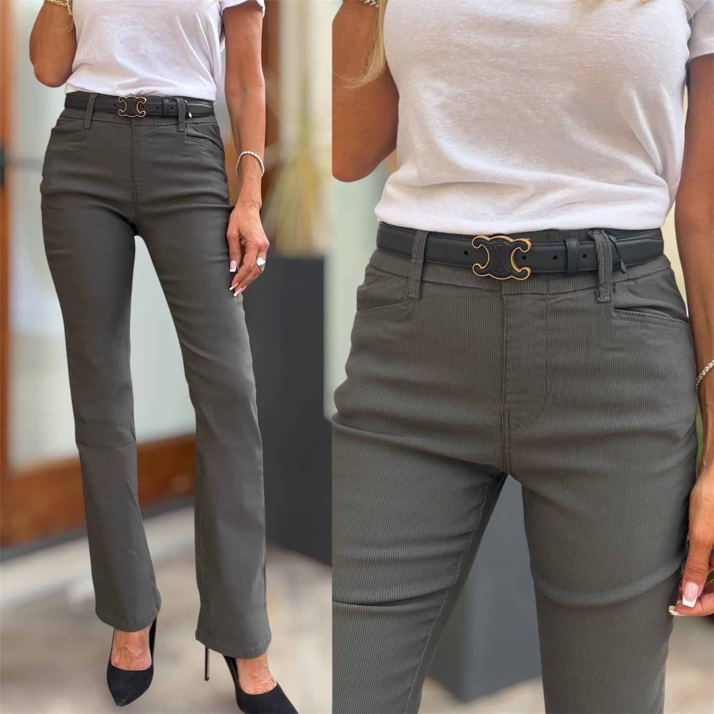 Novel Deep Charcoal Olive