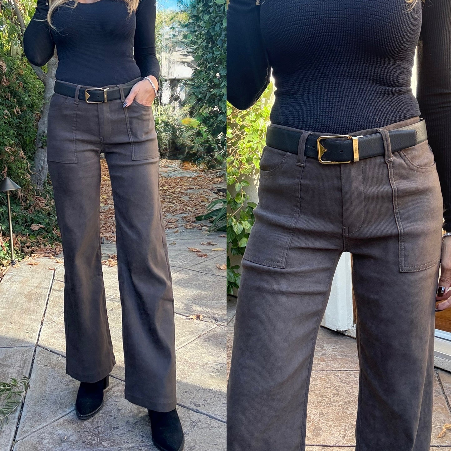 Romi Brown Velvet Suede