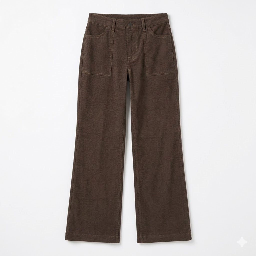 Romi Brown Velvet Suede