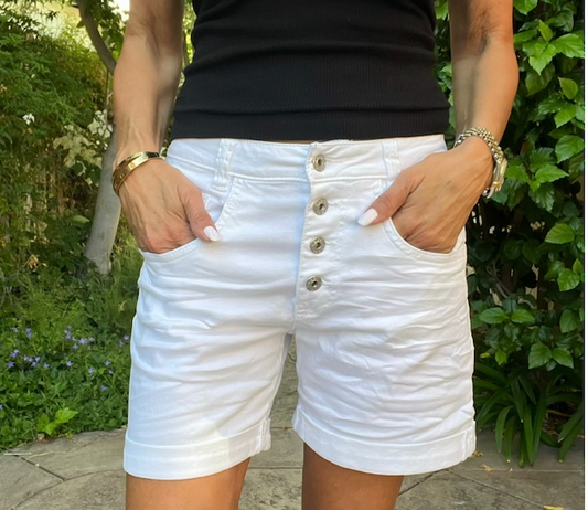 Commando White Shorts